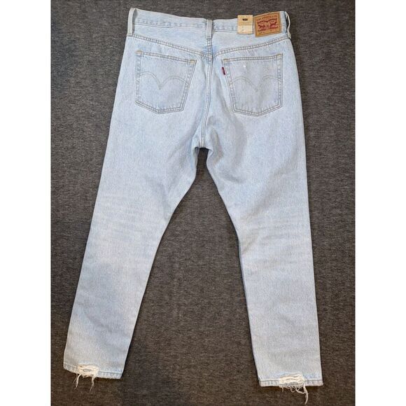 NEW Levi's Womens Premium 501 Skinny High Rise Blue Jeans Button Fly Sz 32x28 - Picture 8 of 8